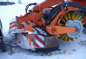 Figuren viseren snefreser brukt i Ålesund.